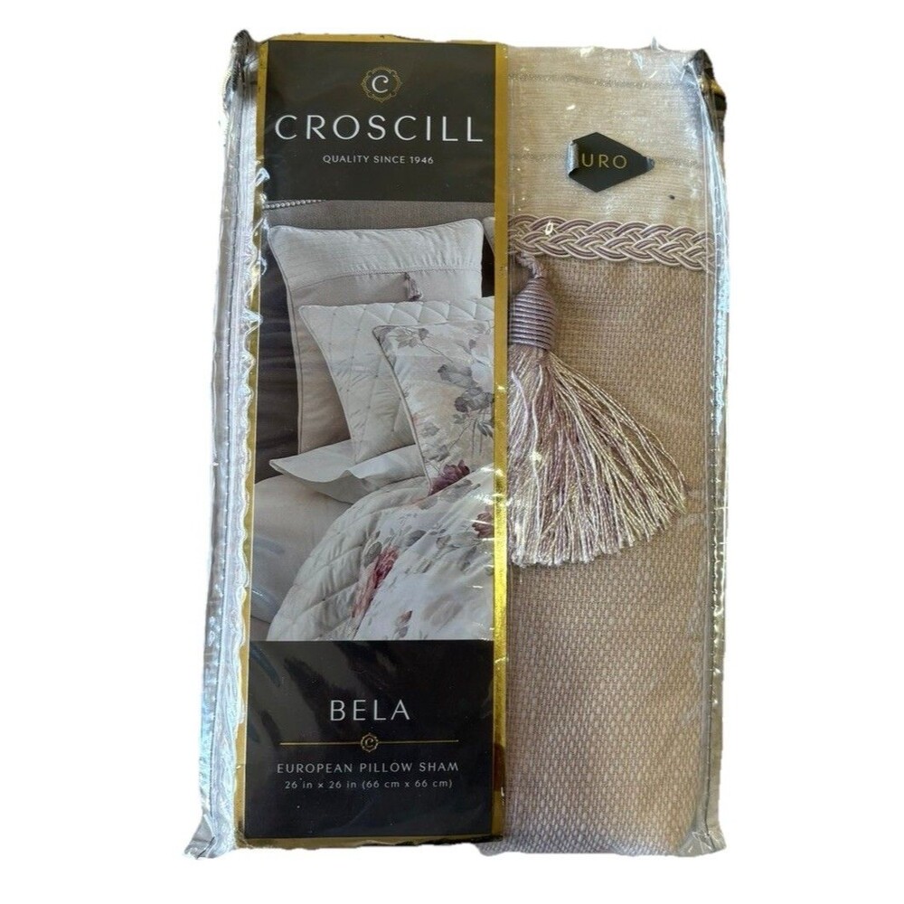 Croscill Bela Euro European Sham 26x26 New